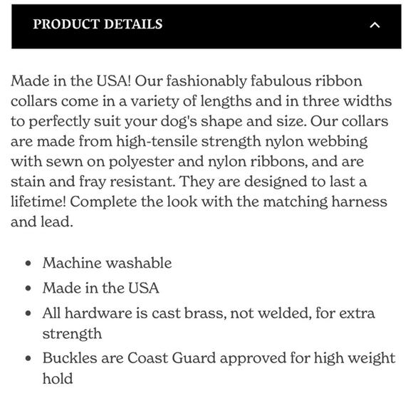 Up Country Strawberry Fields Dog Medium Collar Matching Lead Leash 2PC Set USA - Picture 13 of 14